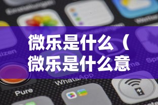 微乐是什么（微乐是什么意思）