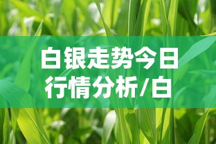 白银走势今日行情分析/白银走势今日行情分析新浪 白银走势今日行情分析/白银走势今日行情分析新浪